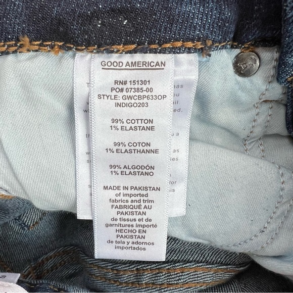 NWT Good American Good Waist Chewed Pocket Jeans 2/26 - Picture 12 of 12